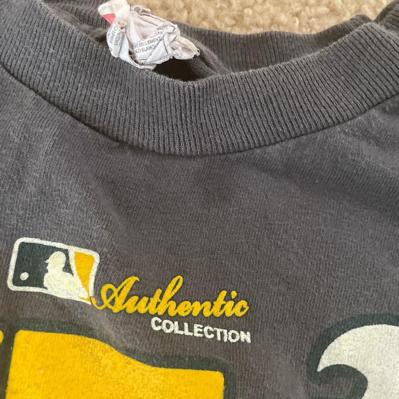 Baseball Tee in the design of the Oakland Athletic's - Depop