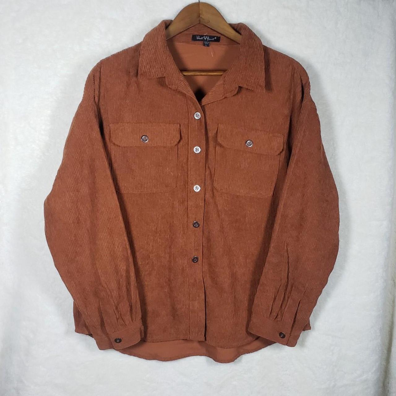Source Unknown Women's Corduroy Jacket - Brown/Or… - image 1