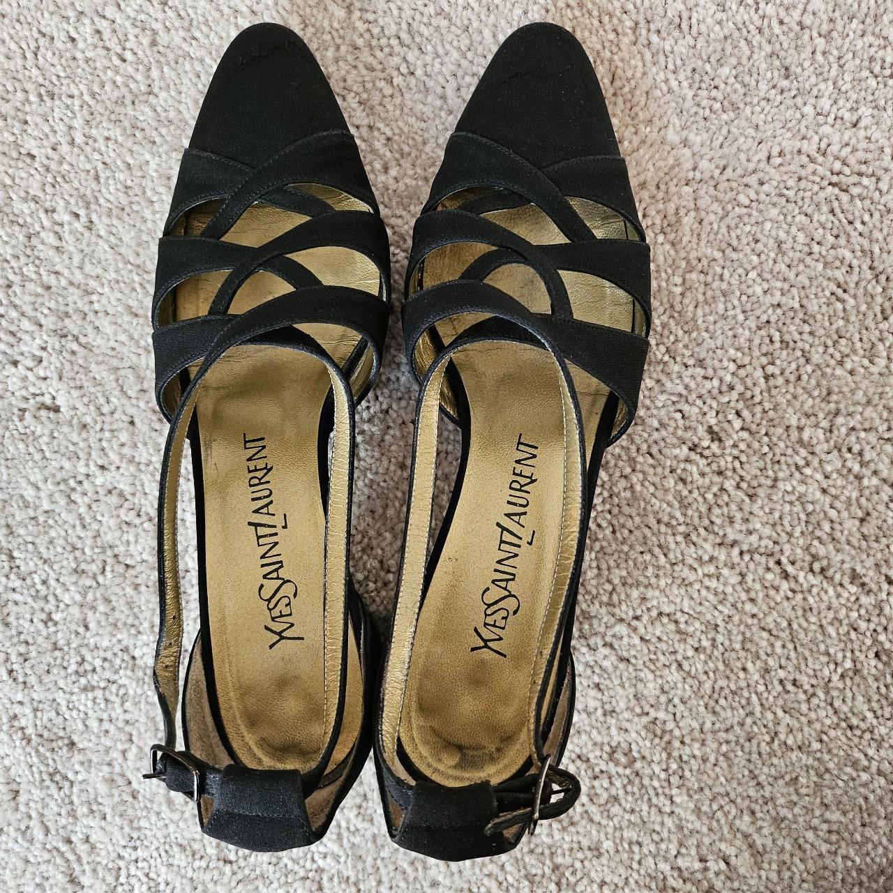 Yves Saint Laurent vintage block heel size 6 ysl. Depop