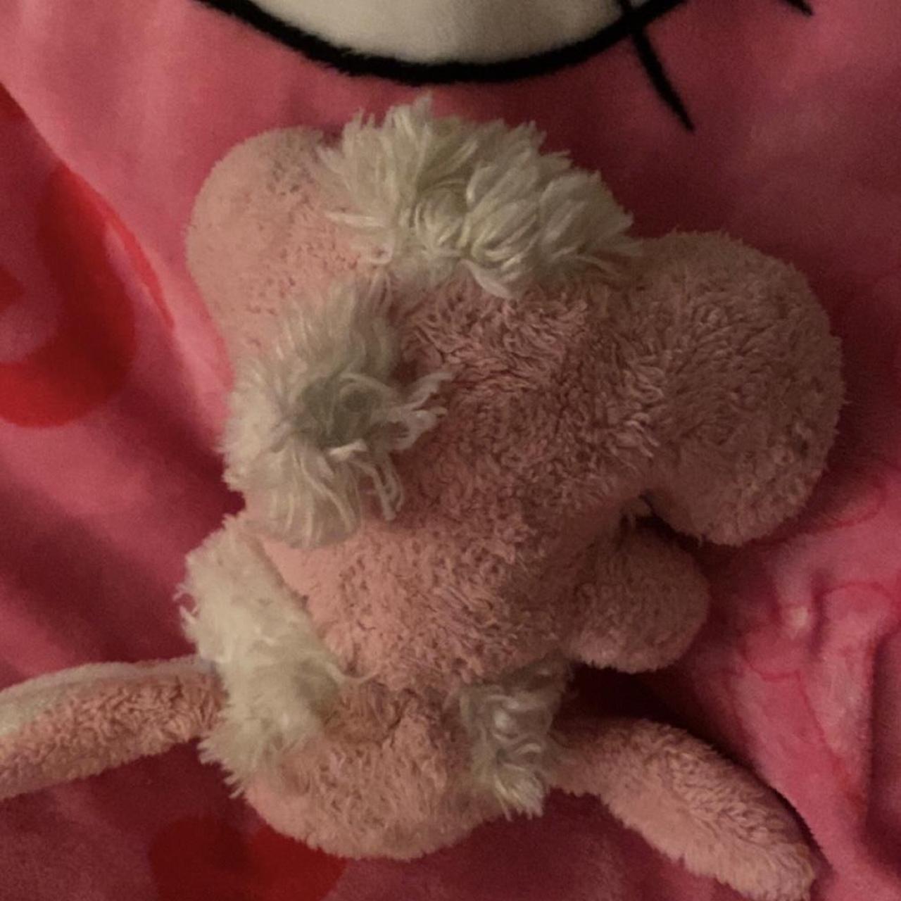 creepy cute pink bunny plush / plushie! cute for - Depop