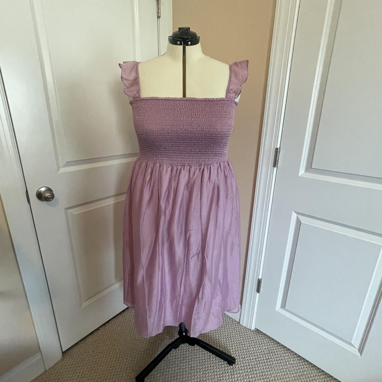 Ruffle-Strap Smocked Dress