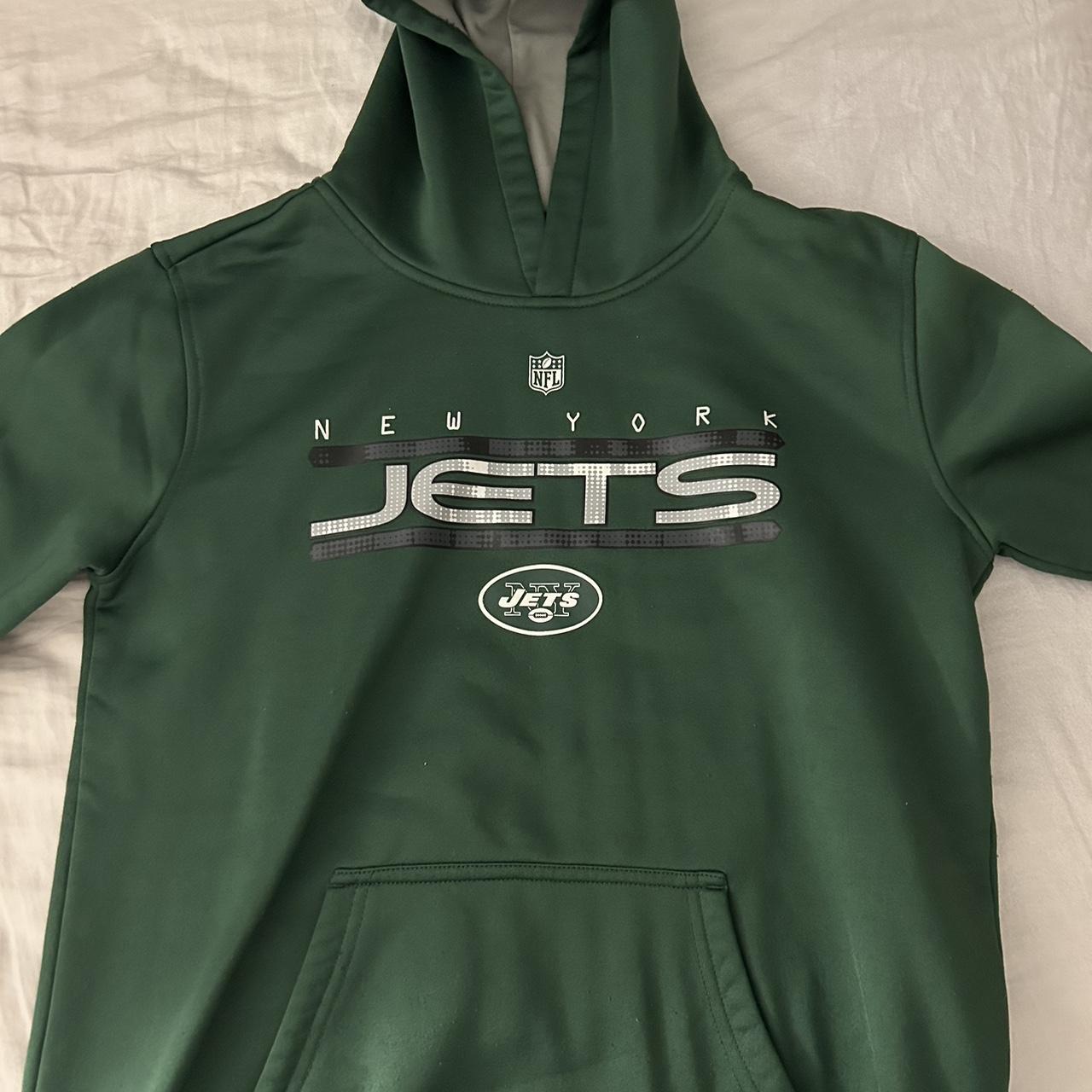 Green NFL NY Jets Sweatshirt Hoodie L 