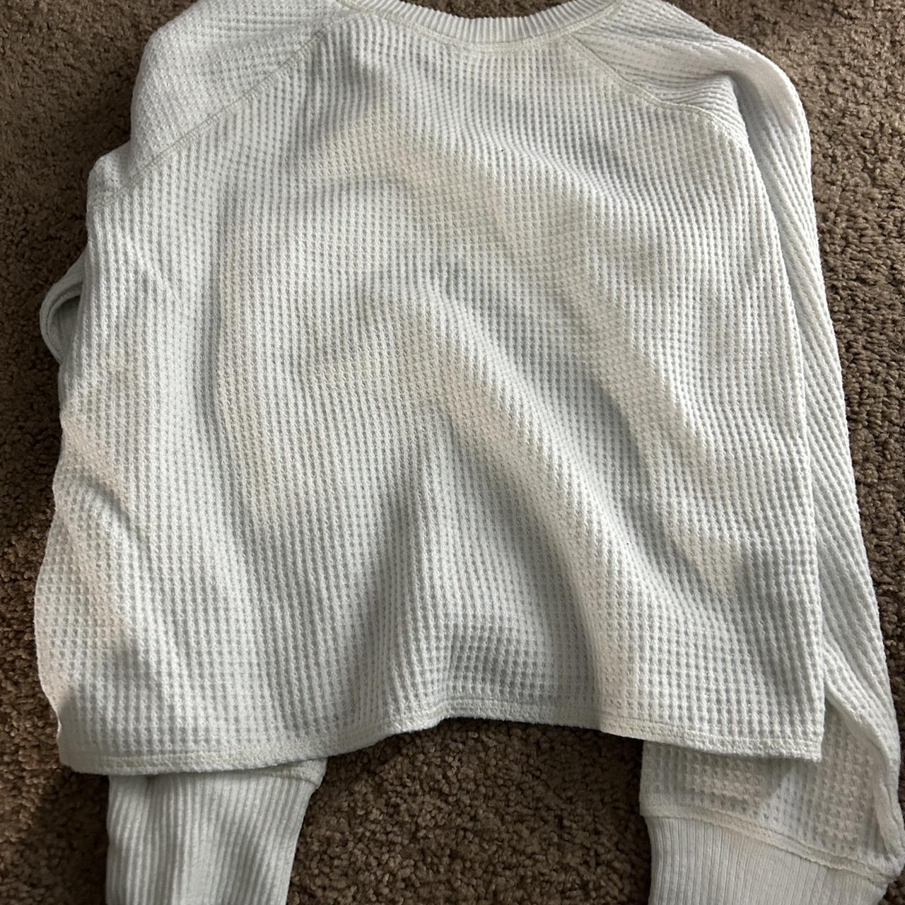 Old navy waffle shirt Got it to wear with colored... Depop