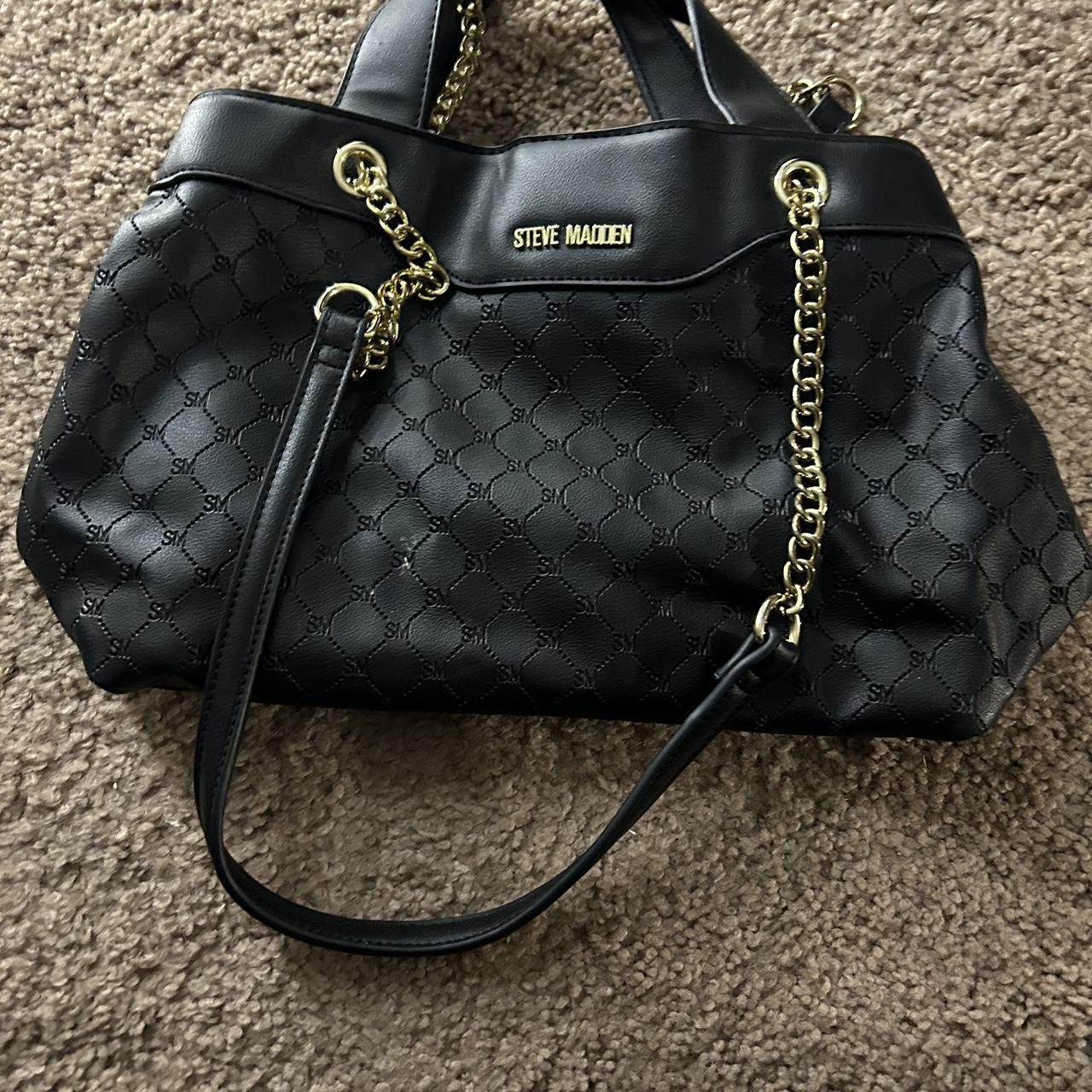 Steve Madden- black crossbody/ shoulder bag - Depop