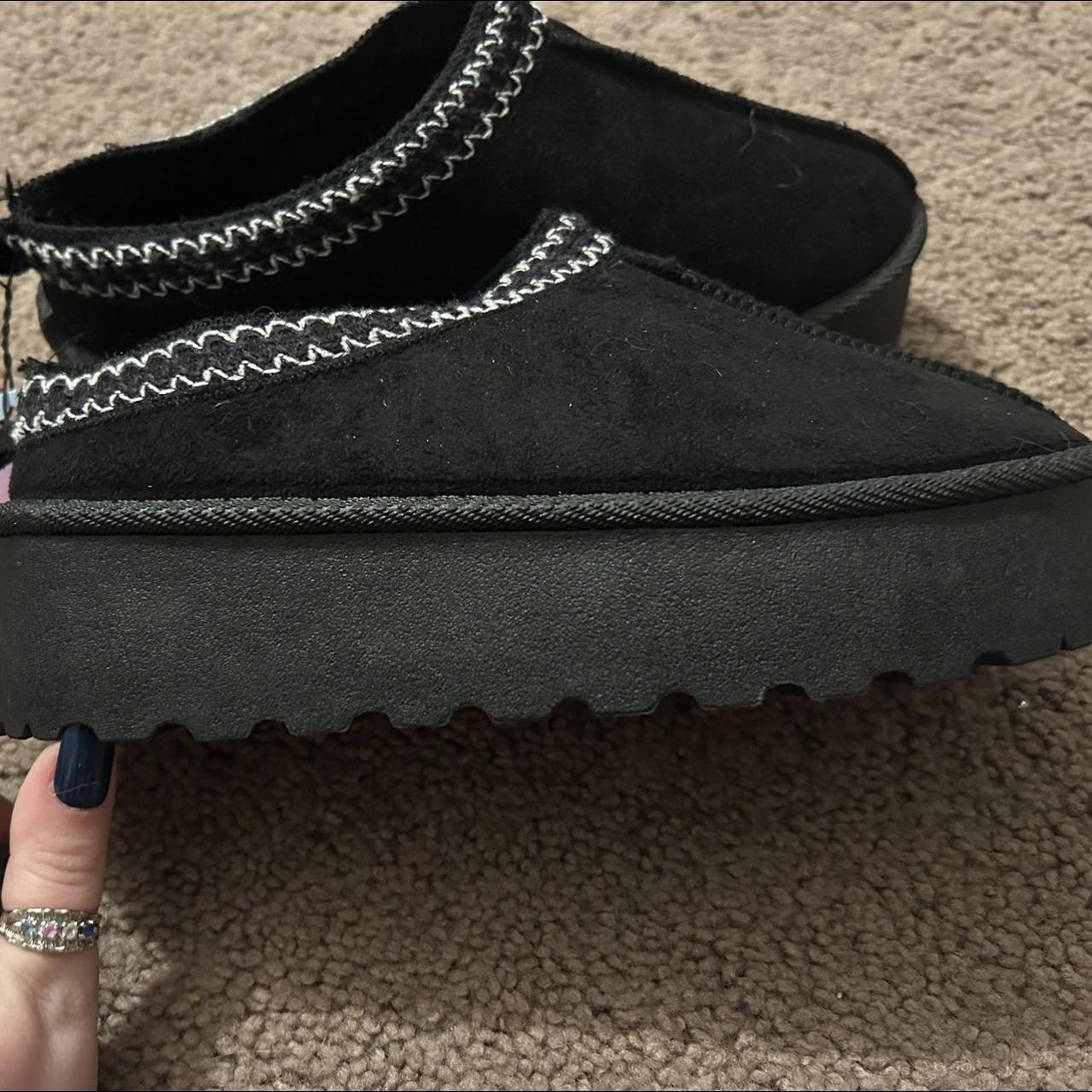 NWT black platform slippers Size 7 NWT slippers... Depop