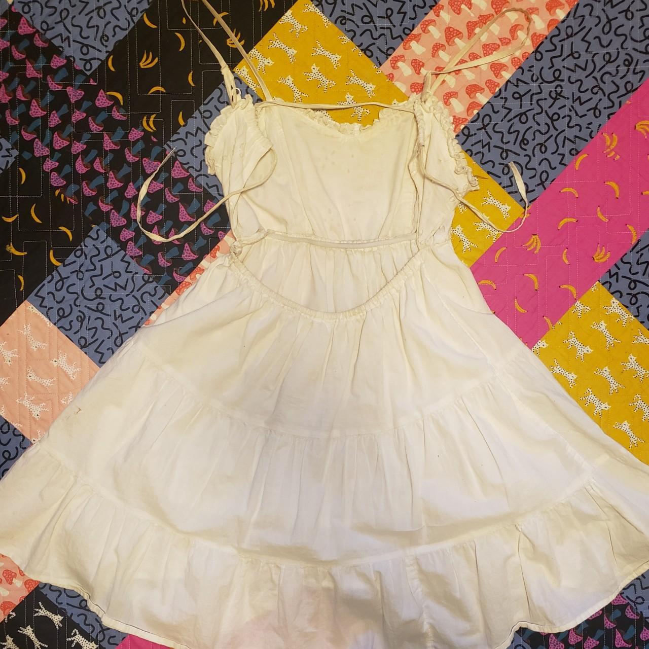 🌸☀️SHORT WHITE COQUETTE SUNDRESS☀️🌸 Sweetheart... - Depop