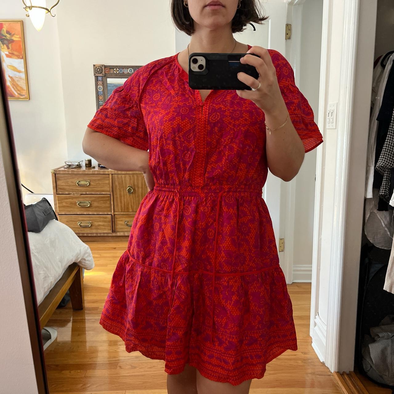 tiered open back midi dress