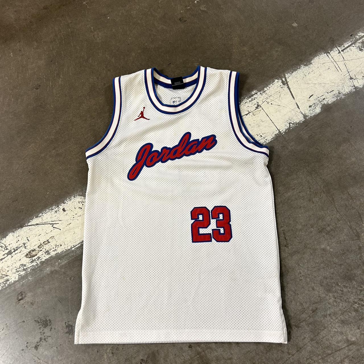 Red white and hot sale blue jordan jersey