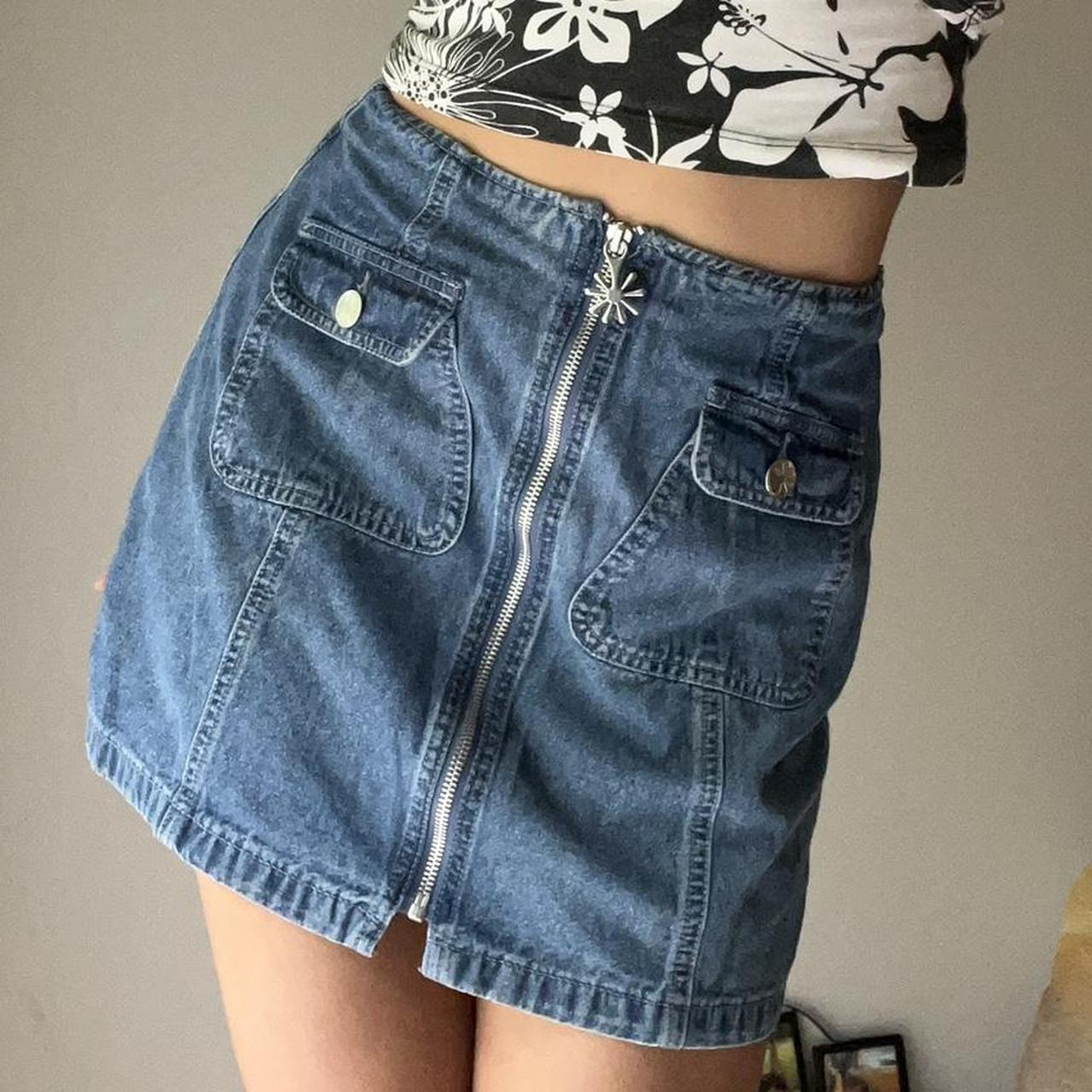 Adorable Delia’s denim skirt! Classic little jean... - Depop