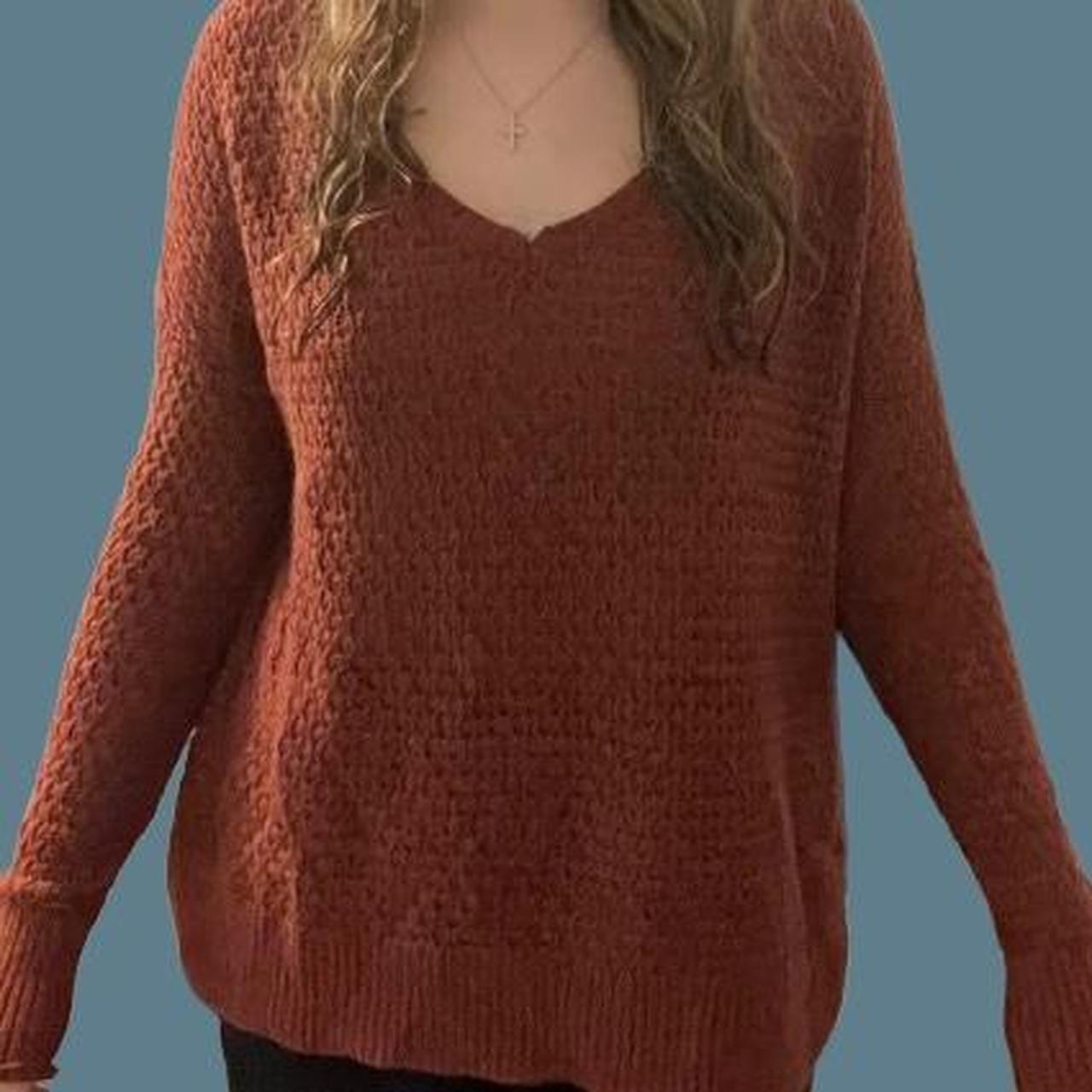 American eagle fashion burnt orange sweater