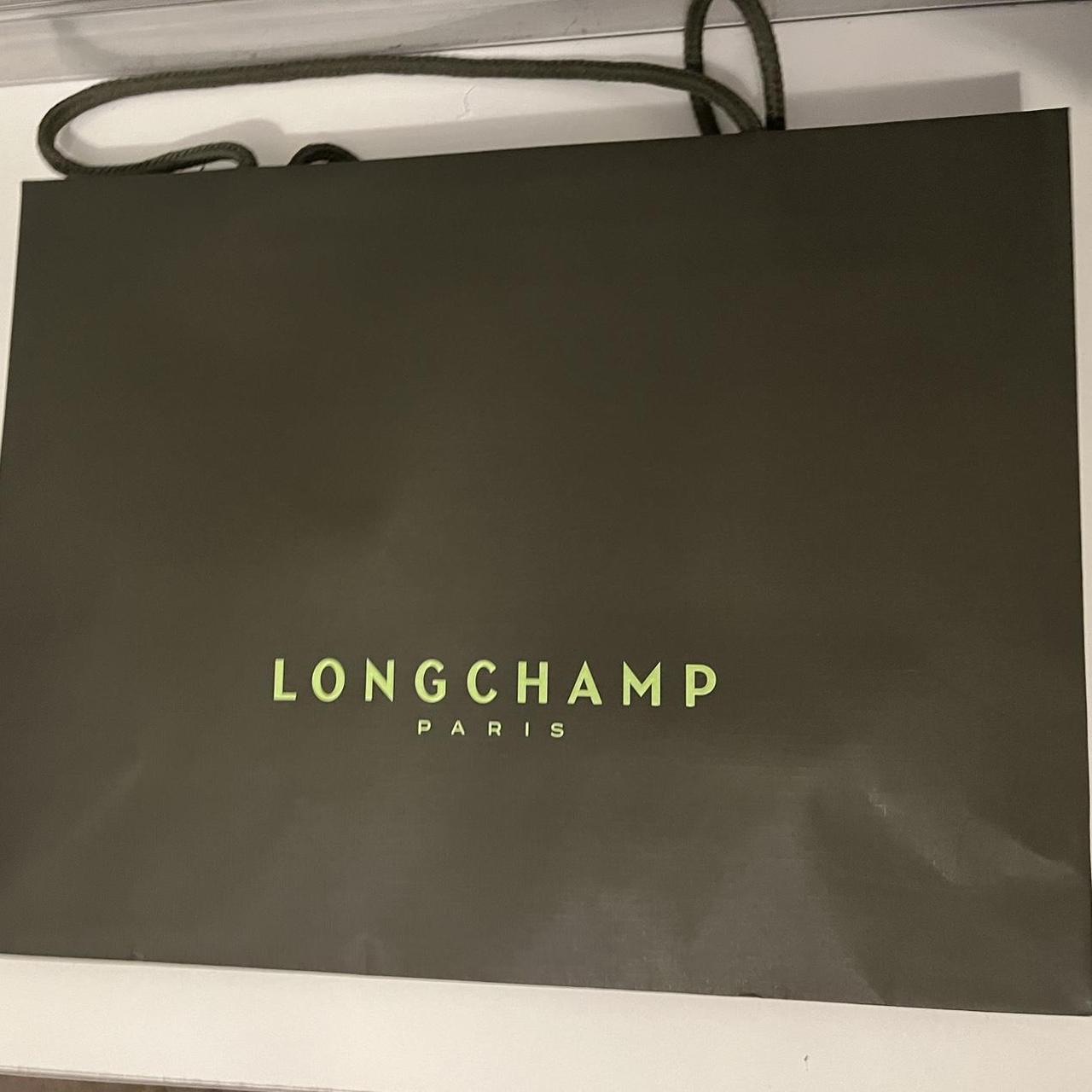 empty!!! authentic long champ bag just the shopping bag - Depop