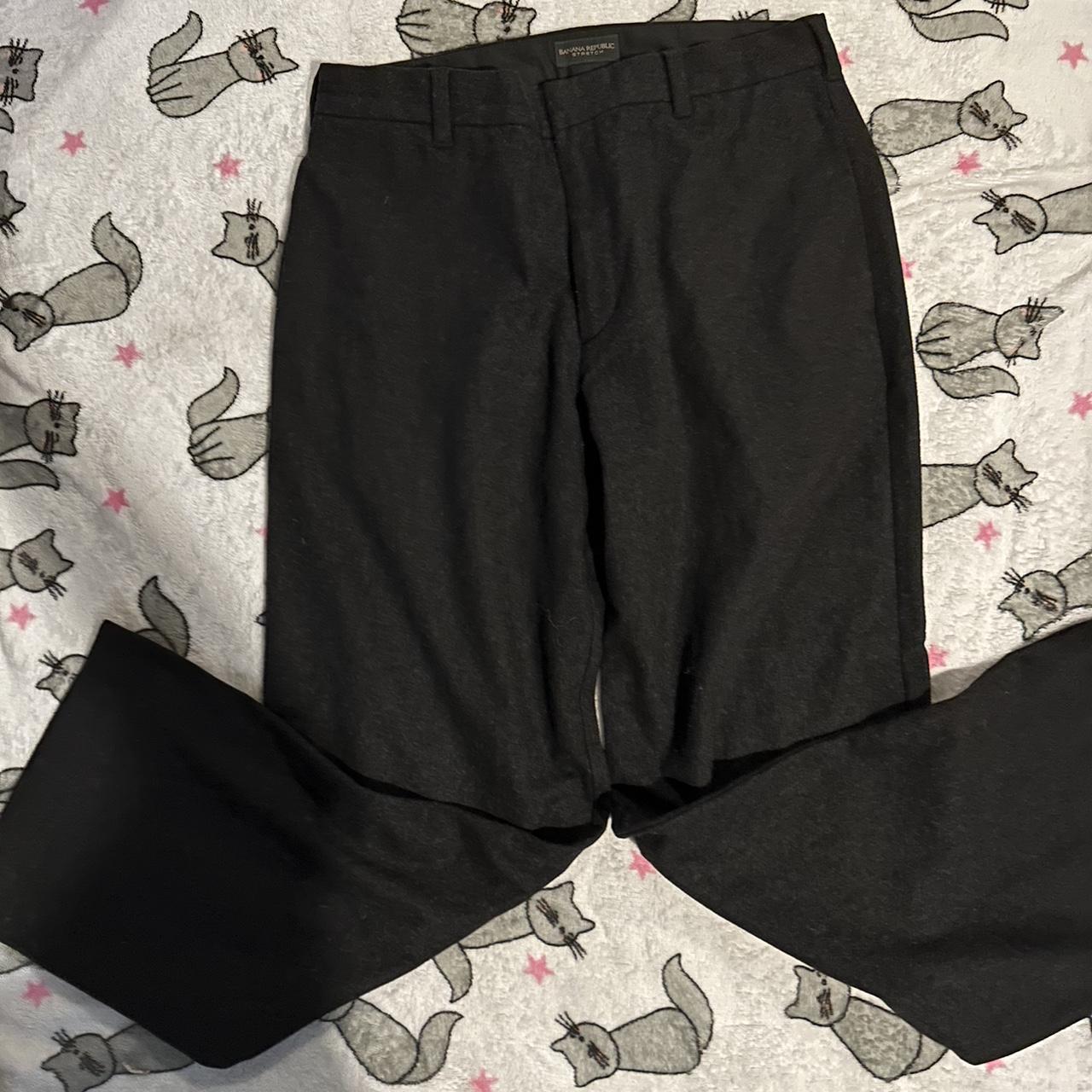 Y2K Black Baggy Banana Republic... - Depop