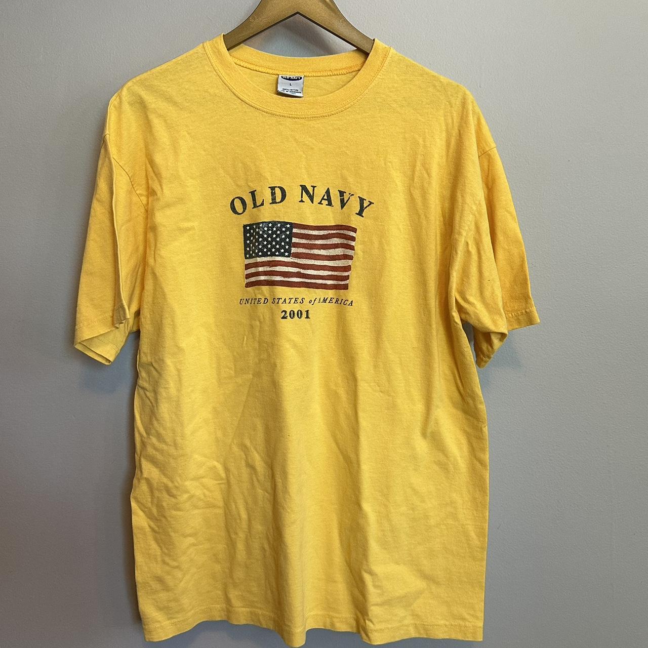 Vintage Old Navy Flag 2001 tee, Old navy flag tee