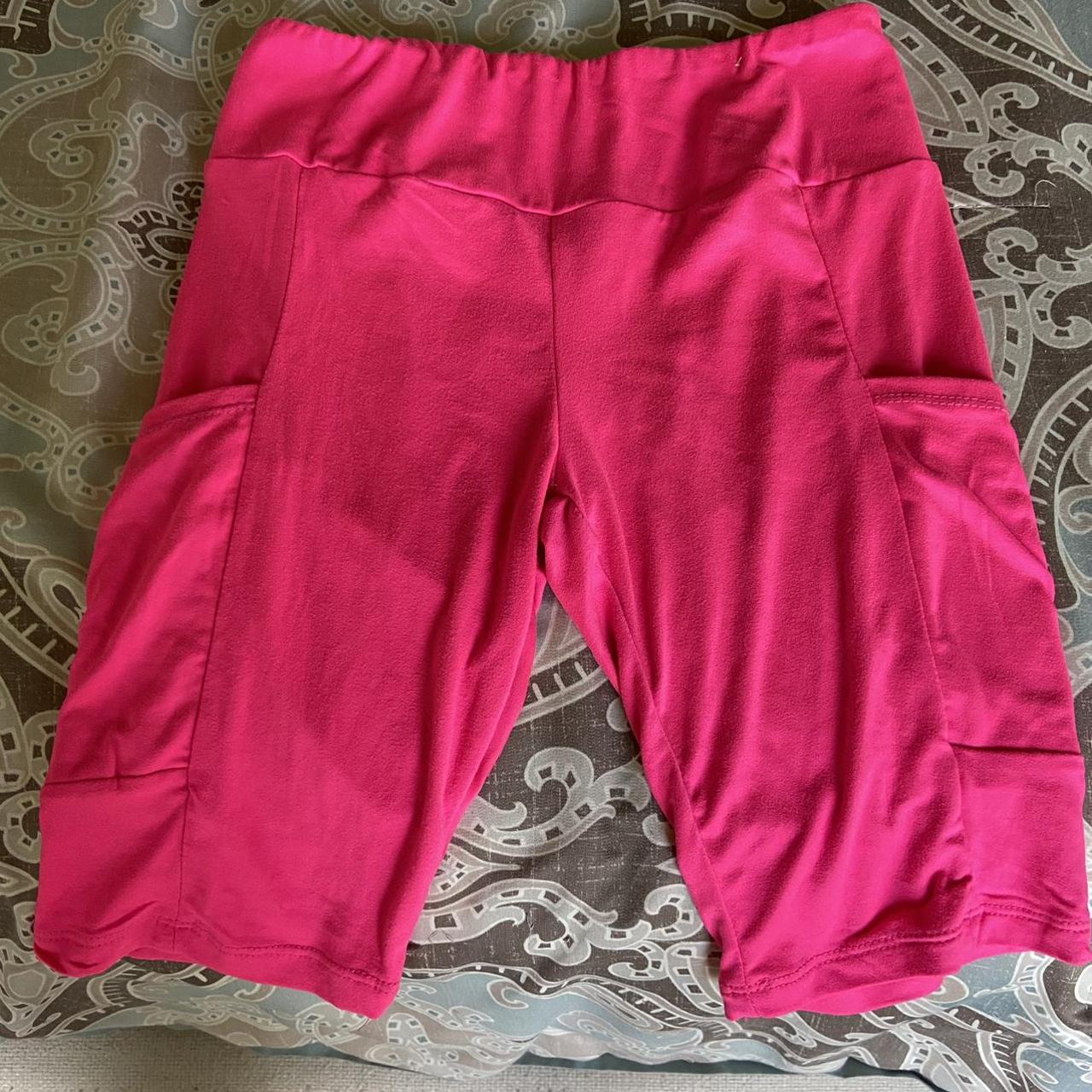 hot pink biker shorts - Depop