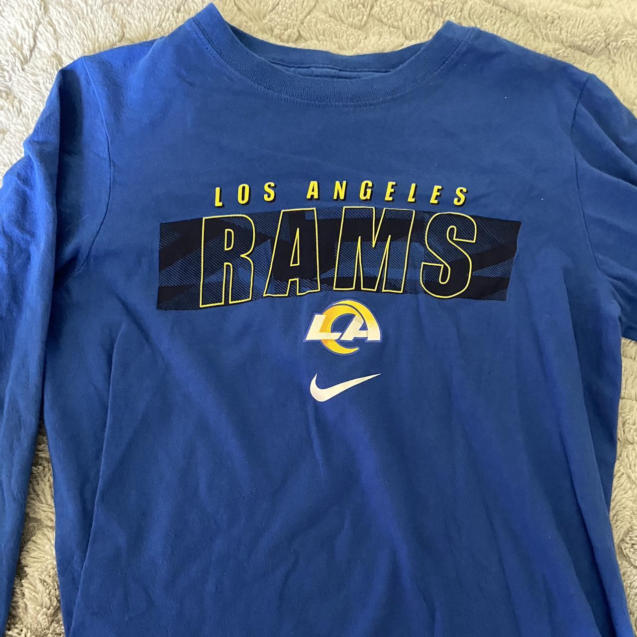 LA RAMS Nike boys long sleeve tee SIZE- M - Depop