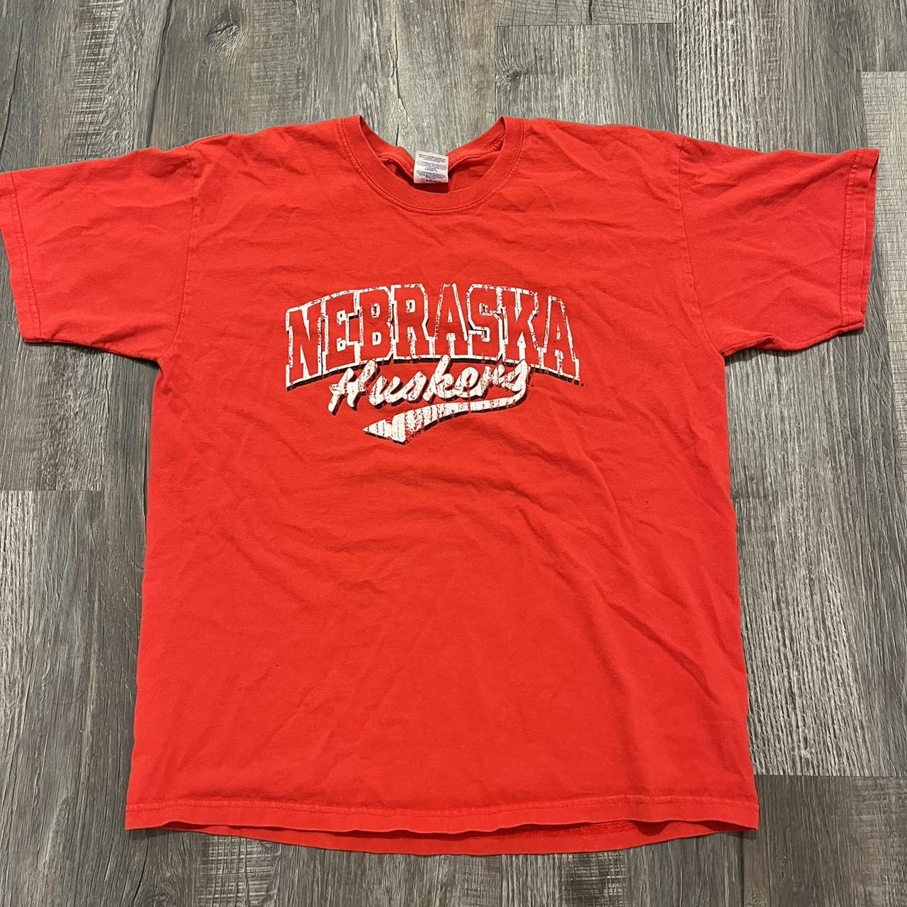 Nebraska basic logo graphic shirt Size men’s... - Depop