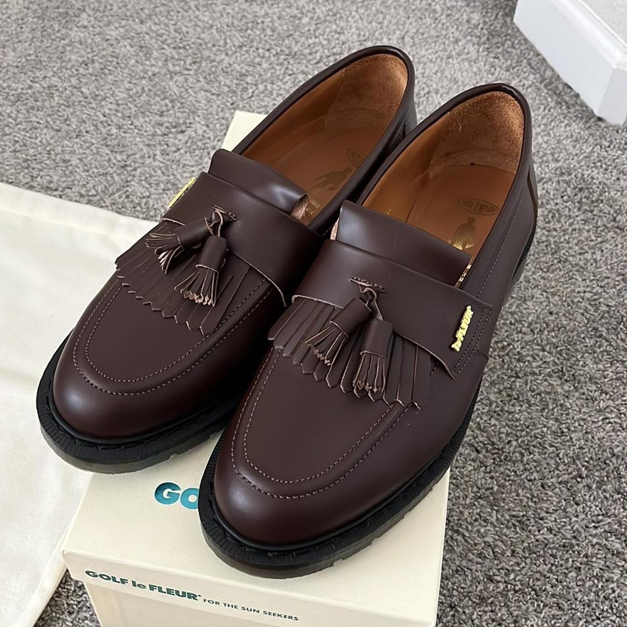 These Chocolate Brown Tassel Loafers by GOLF le... - Depop