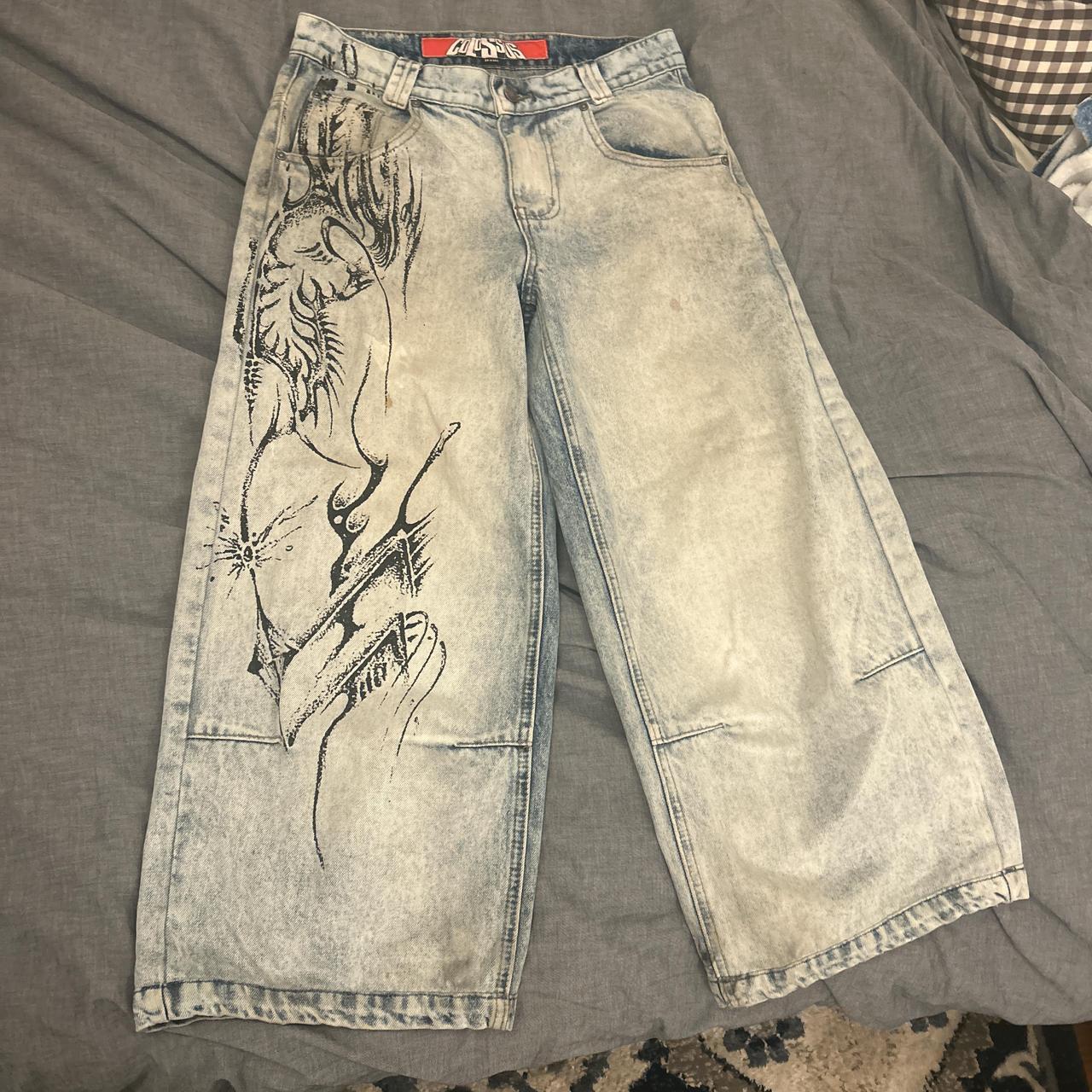 Jaded London colossus jeans Good condition with... - Depop