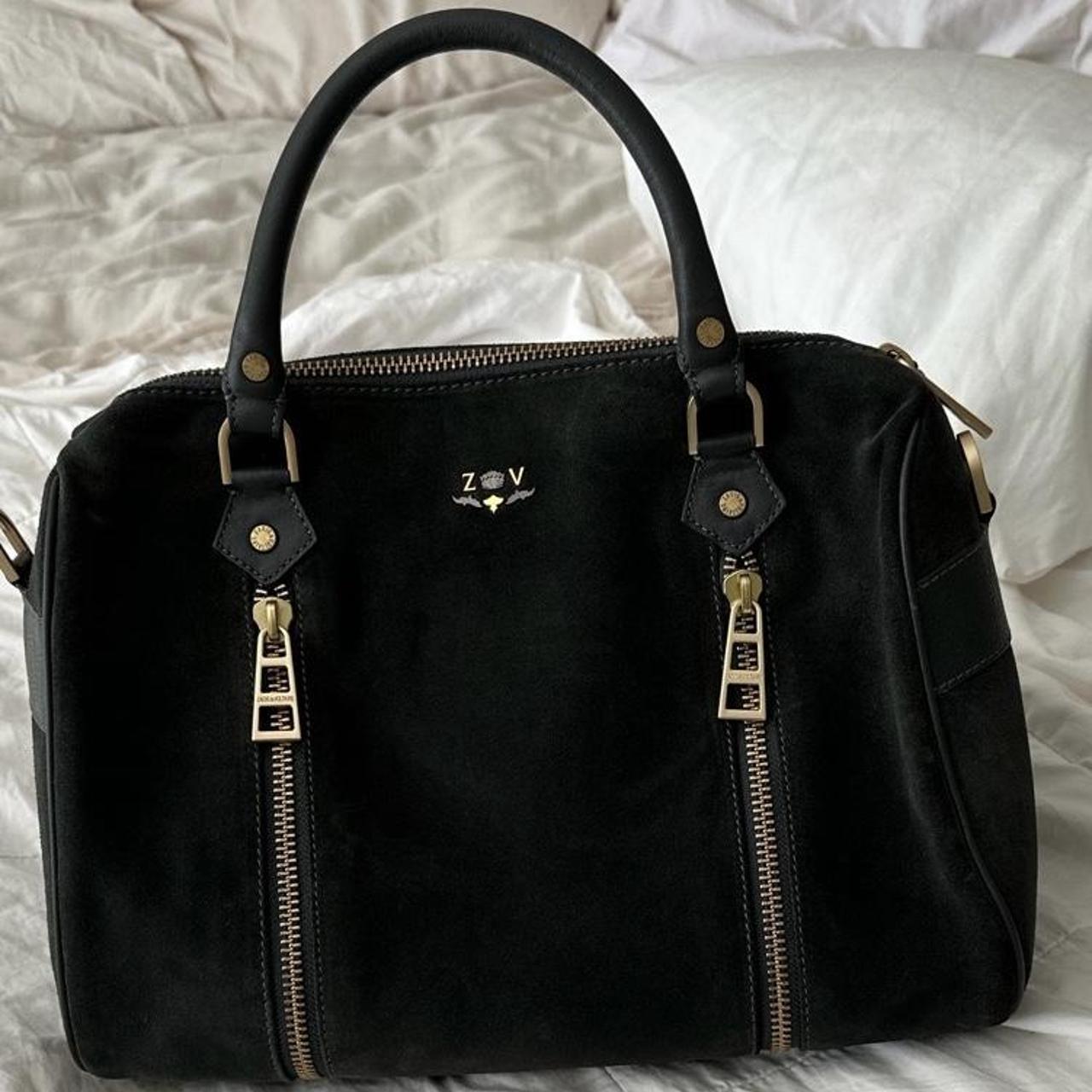 Zadig Voltaire Suede Slate Bag Never used Large Depop