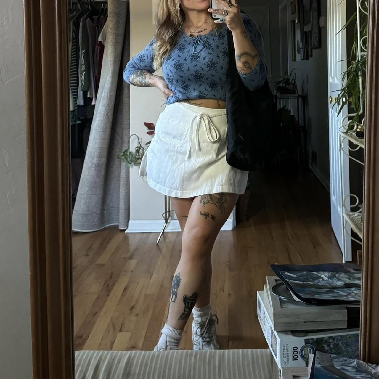 Basic Editions Women's Skirt - White - M – basic … - image 2