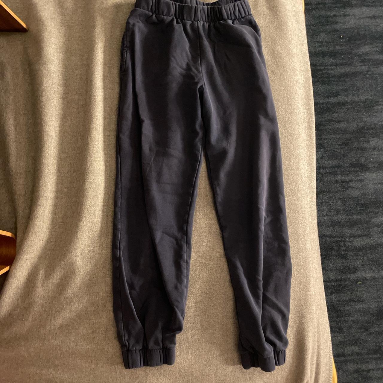 Brandy Melville navy sweatpants -worn a lot -a... - Depop