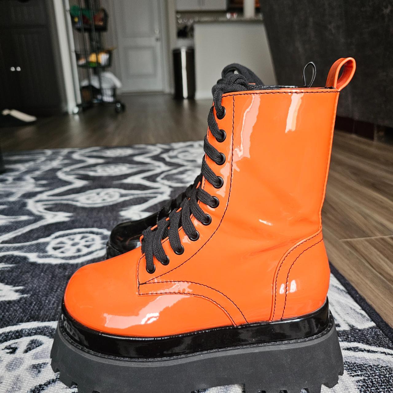 Dolls kill clearance orange boots