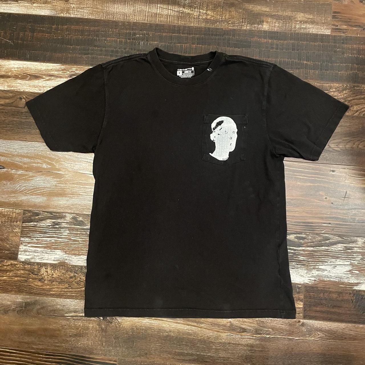 Screen printed bear logo on carhartt tee Bear is my... - Depop