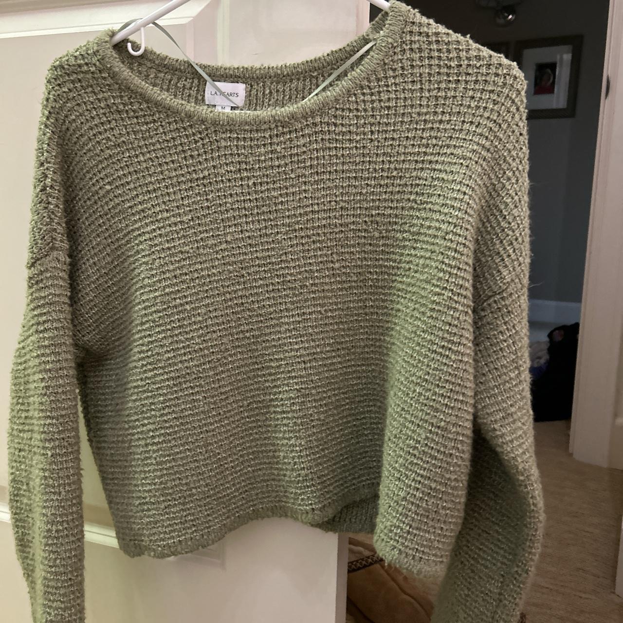 pacsun green sweater never worn - Depop