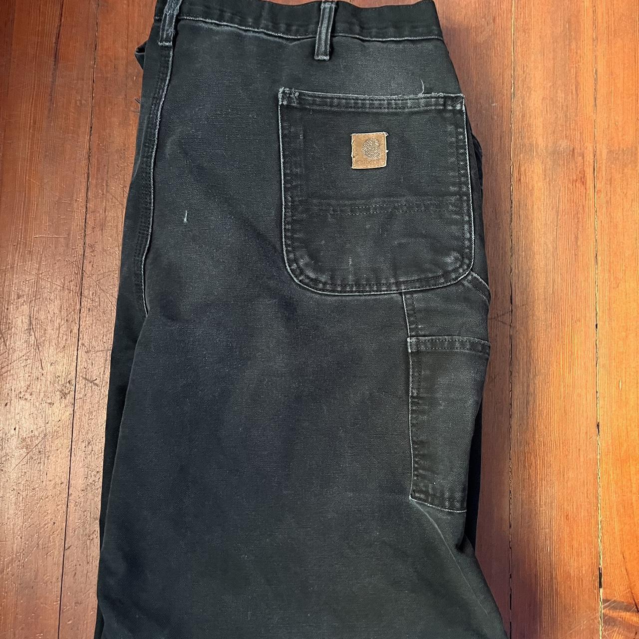 carhartt carpenter jeans vintage 40x36 ideal size... - Depop