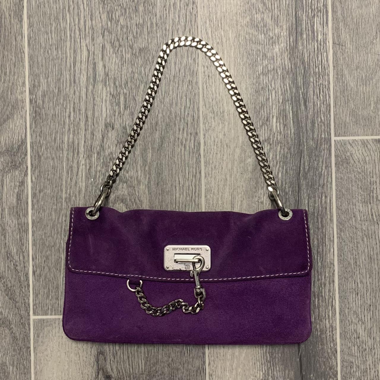 Michael kors best sale purple shoulder bag