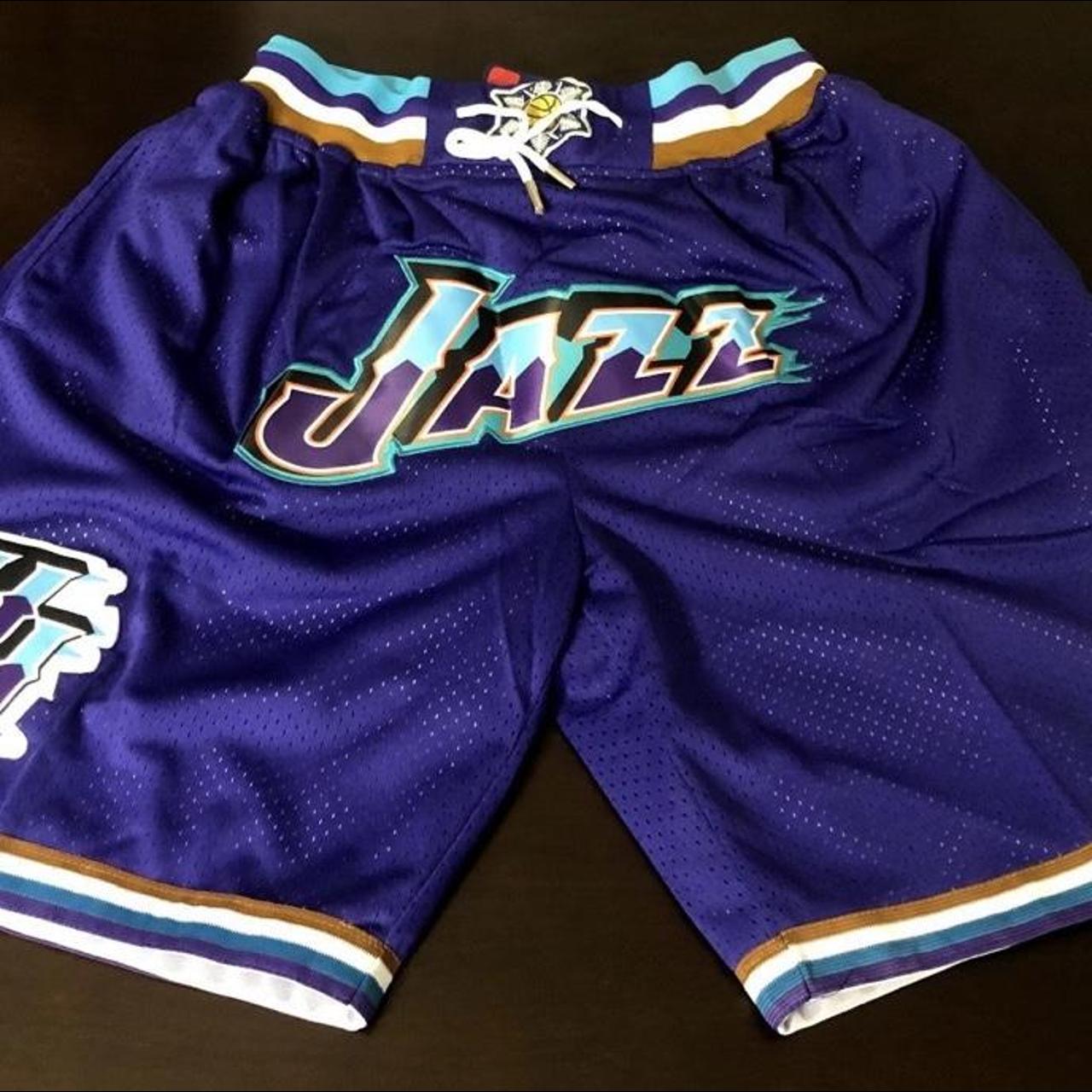 Utah Jazz 90s Retro Shorts Size Small🔥🔥 Hmu for any - Depop