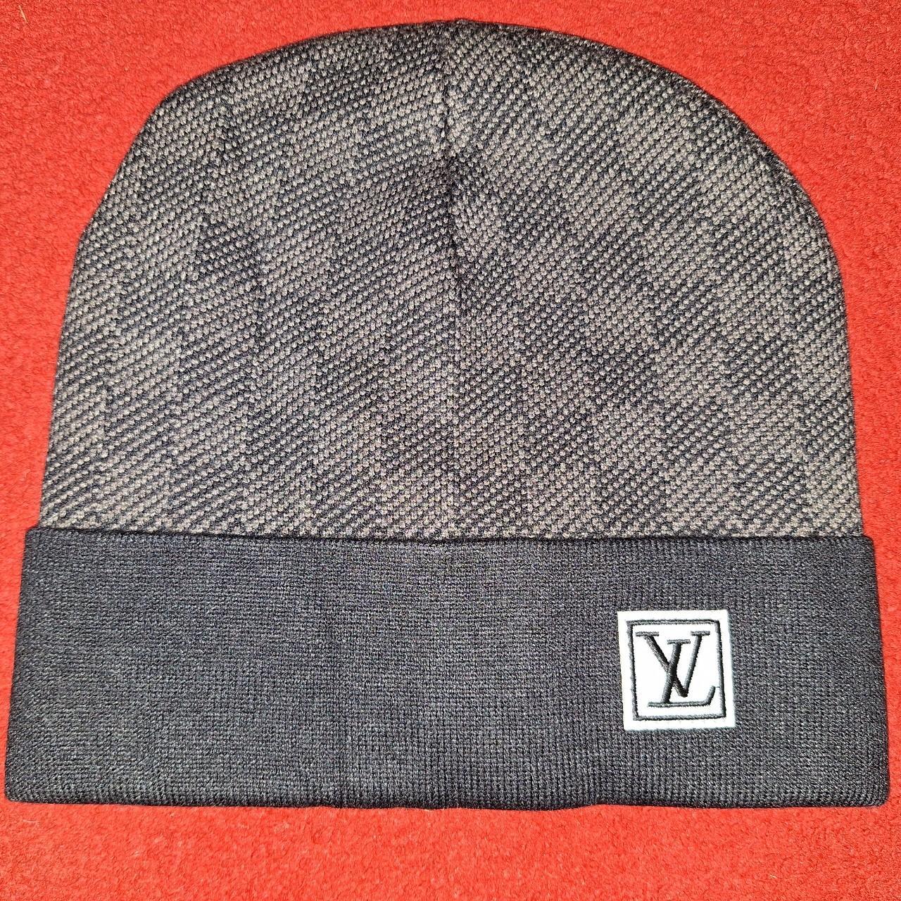 Louis Vuitton Petit Damier Beanie Hat in Graphite