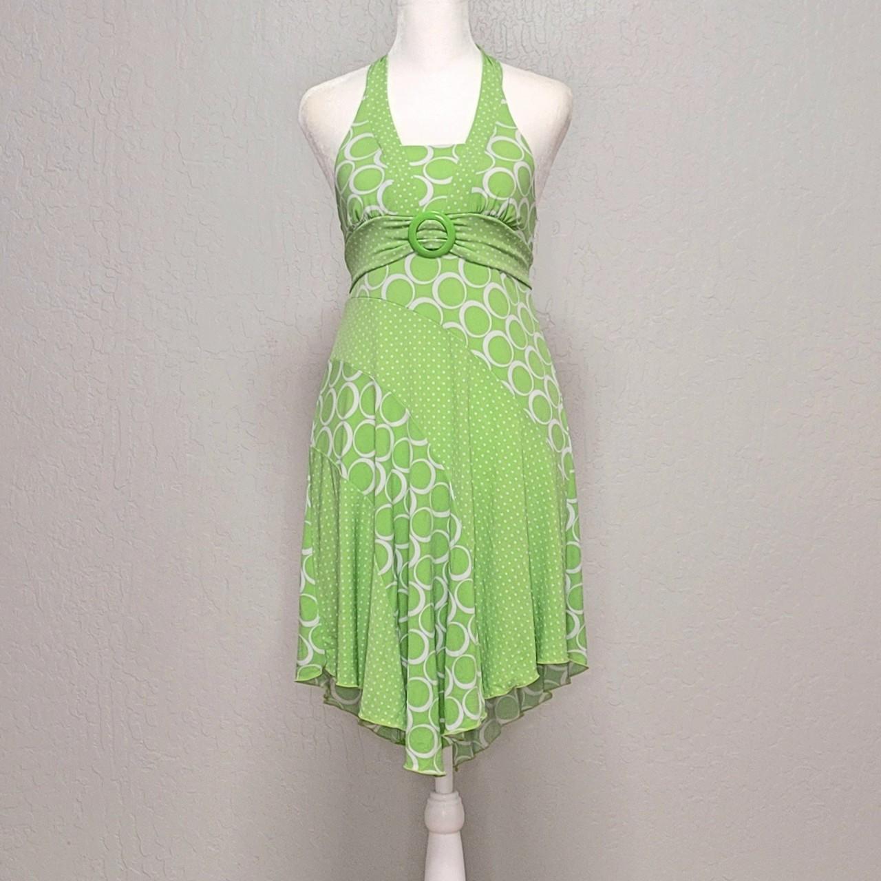 Y2K HALTER TOP MIDI DRESS 💚 •Brand & size label cut... - Depop