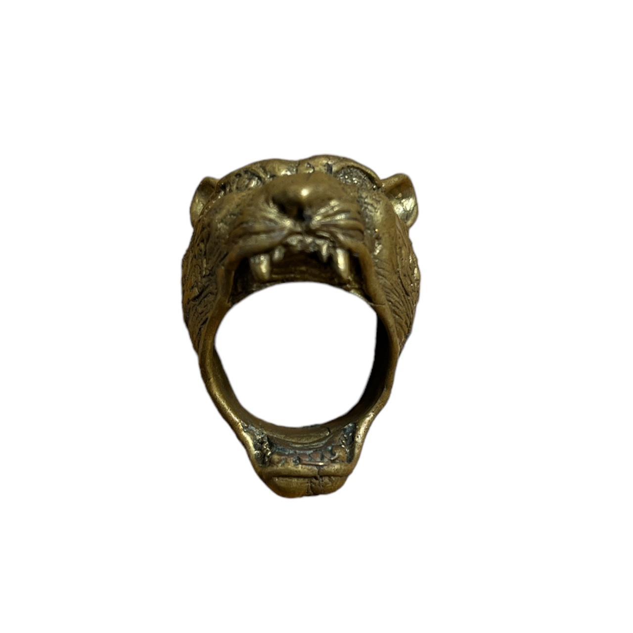 Vintage Jaguar Head Statement Ring ~ Size 8 Very... - Depop