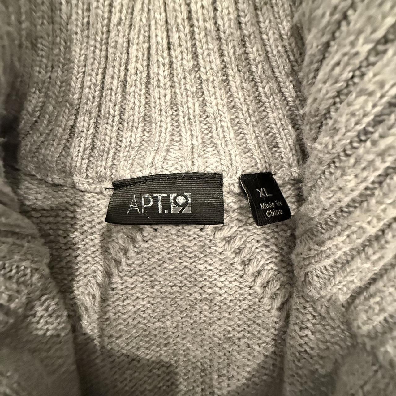 Apt. 9 Men's Sweater - Grey/Multi - XL – Grey and… - image 3