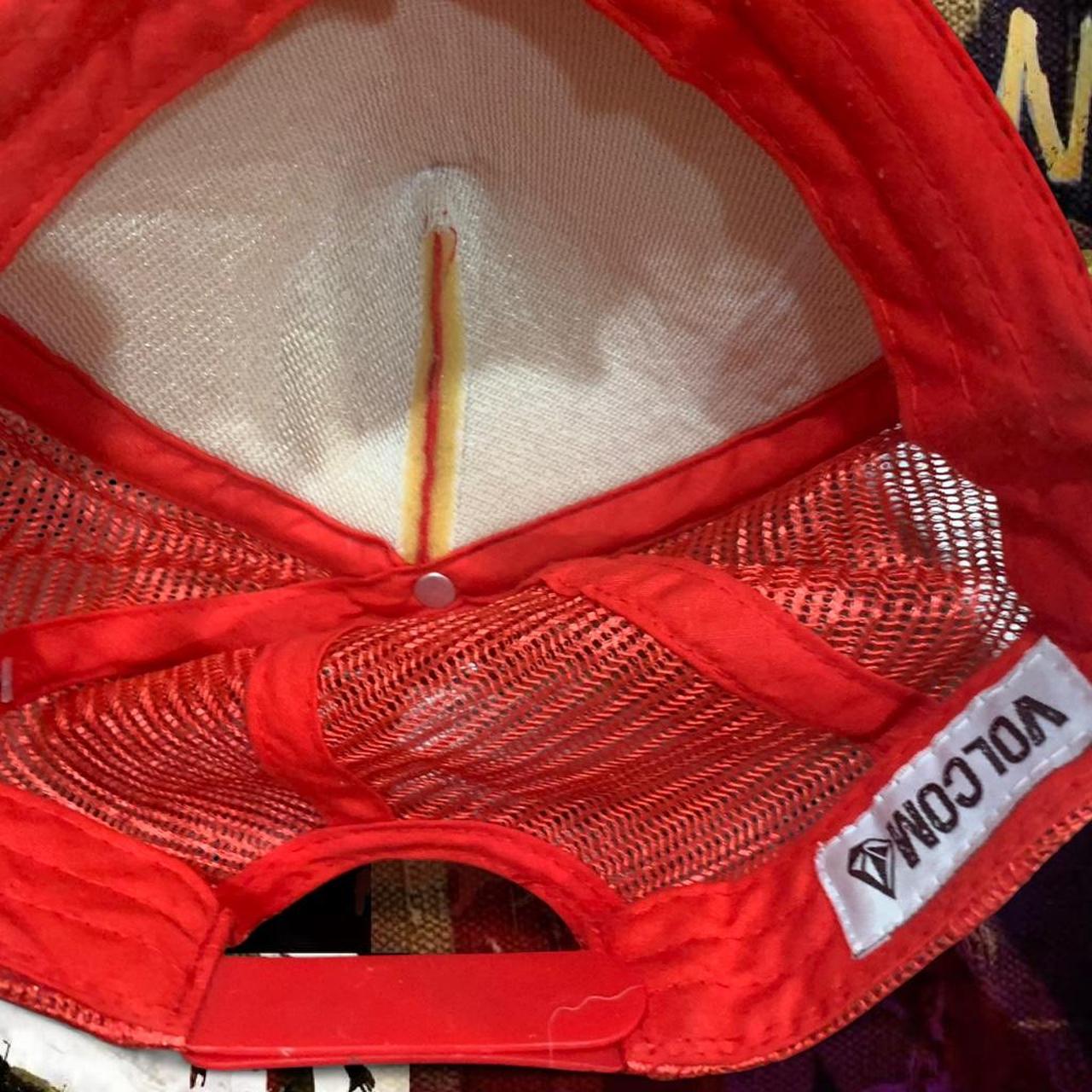 Volcom Men's Hat - Red/Multi – Volcom red and whi… - image 3