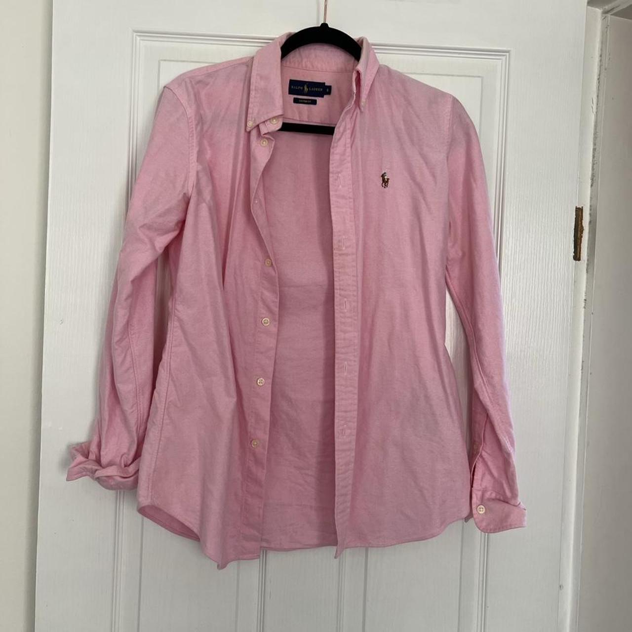Ralph Lauren Custom Fit Shirt SIZE S Pink. In... - Depop