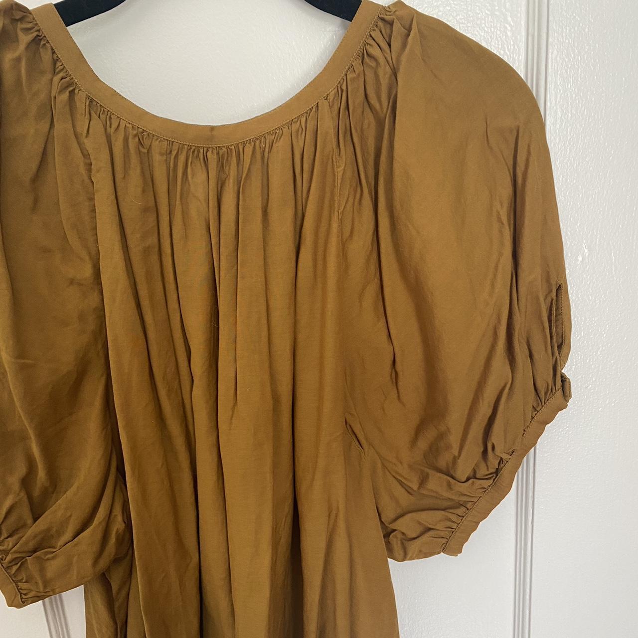 D en june top in foxtail color way dark mustard depop