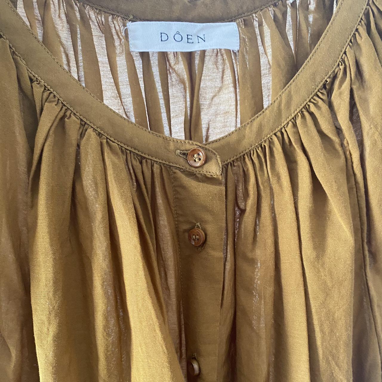 D en june top in foxtail color way dark mustard depop