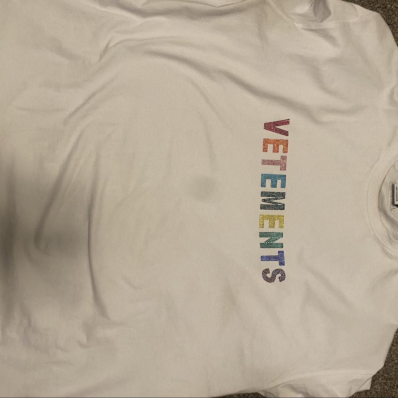 Vetements 2024 rainbow tee