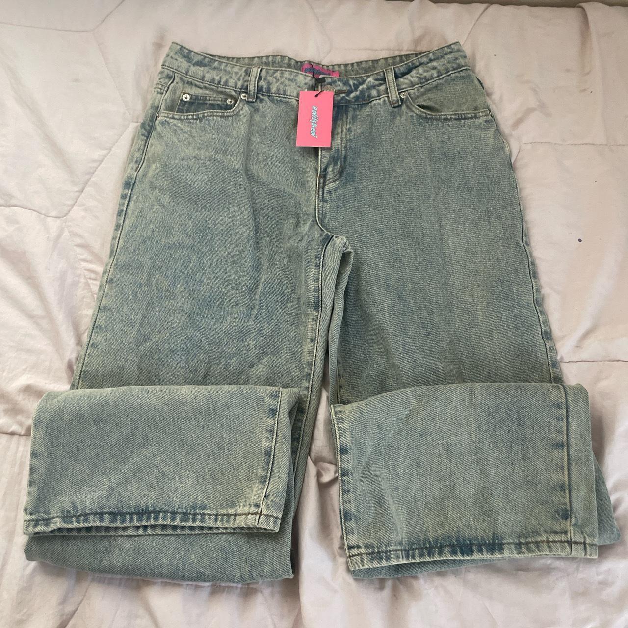 Magda Low Rise Acid Wash Jeans Size:L New with... - Depop