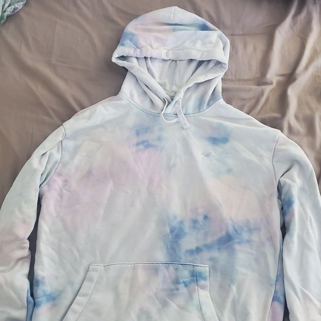 Hollister Tie-Dye Hoodie, Light Material, Large - Depop