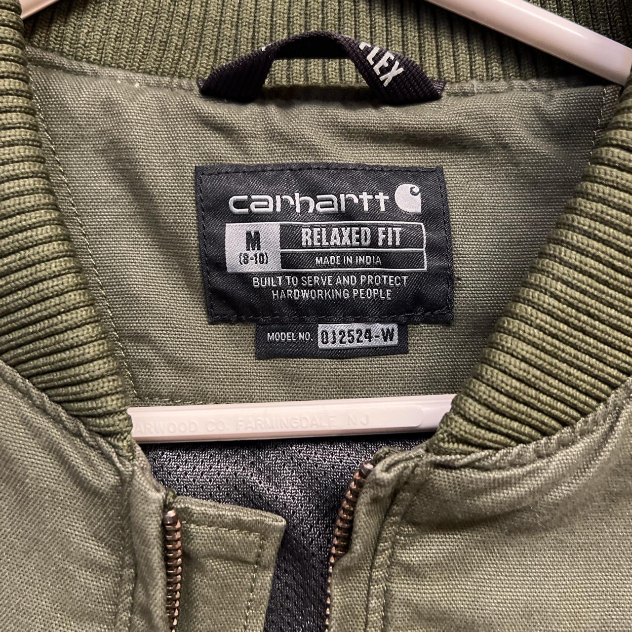 Women’s Carhartt Bomber Jacket. Olive Green. True to... - Depop