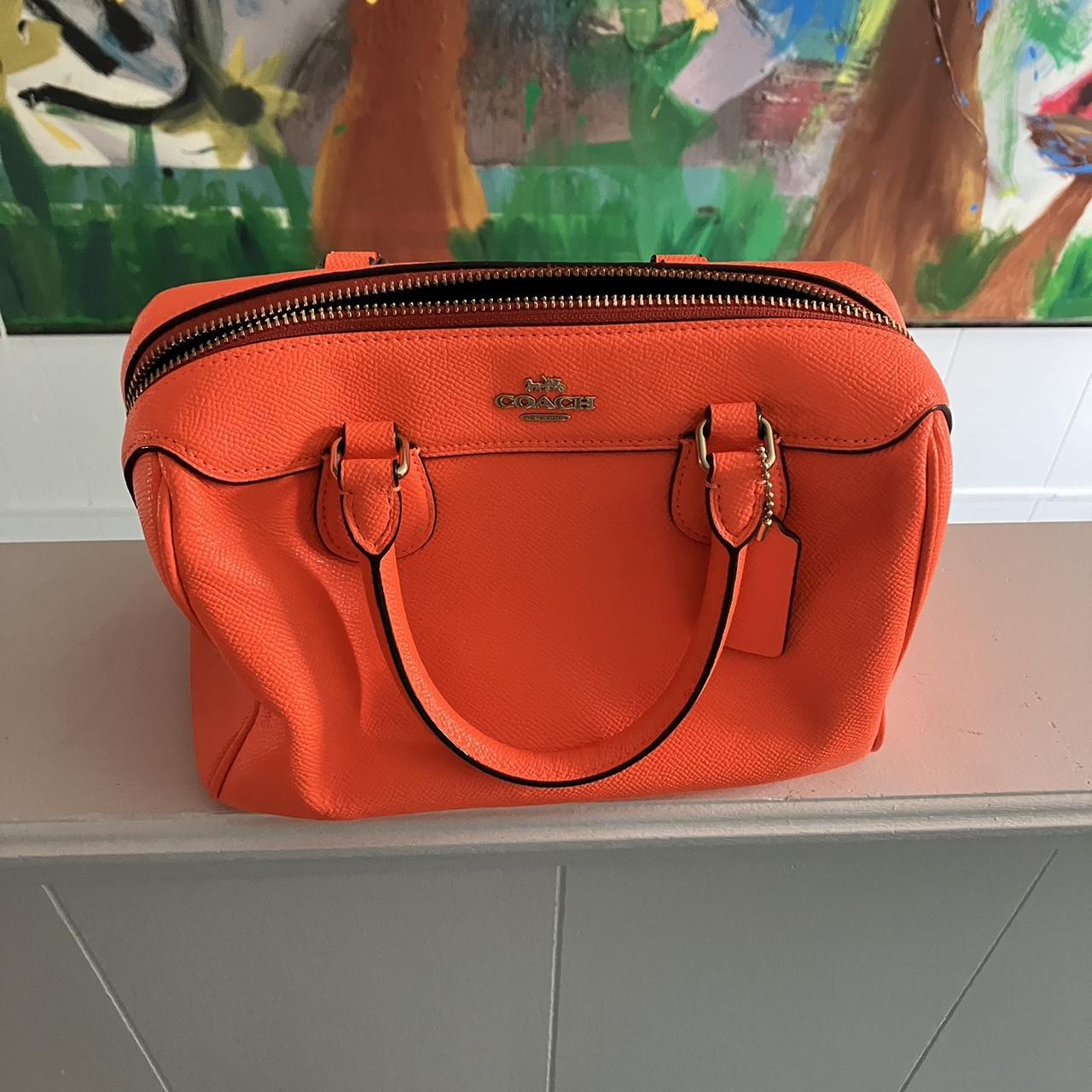 Deals Orange Coach Purse