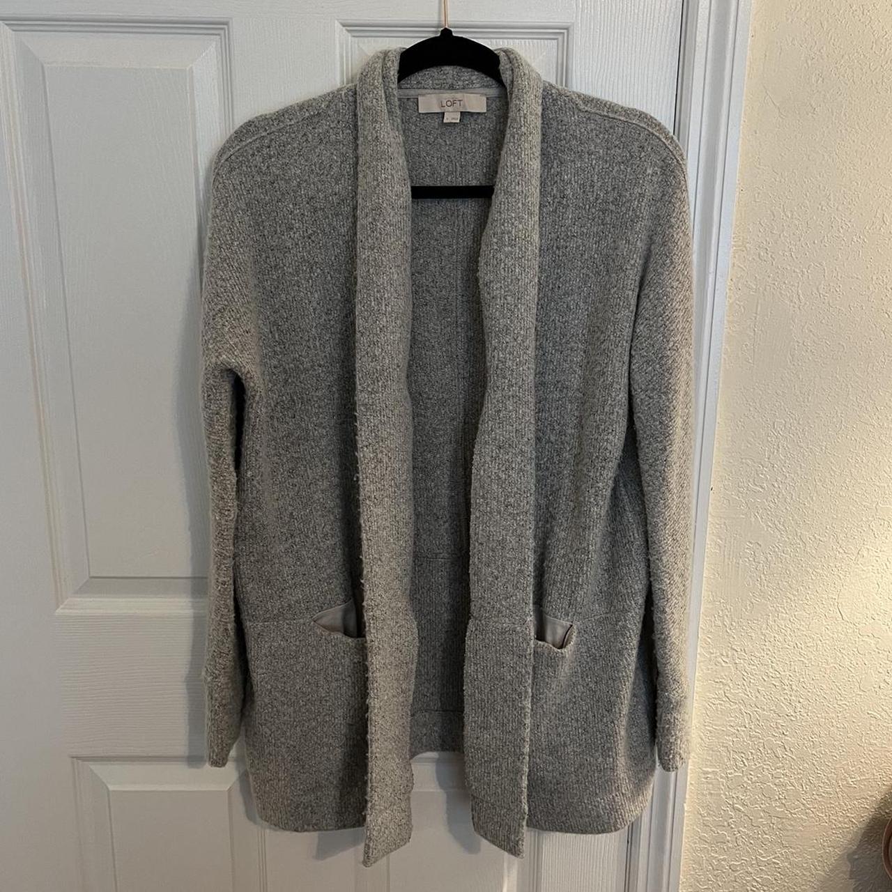 Thick grey outlet cardigan