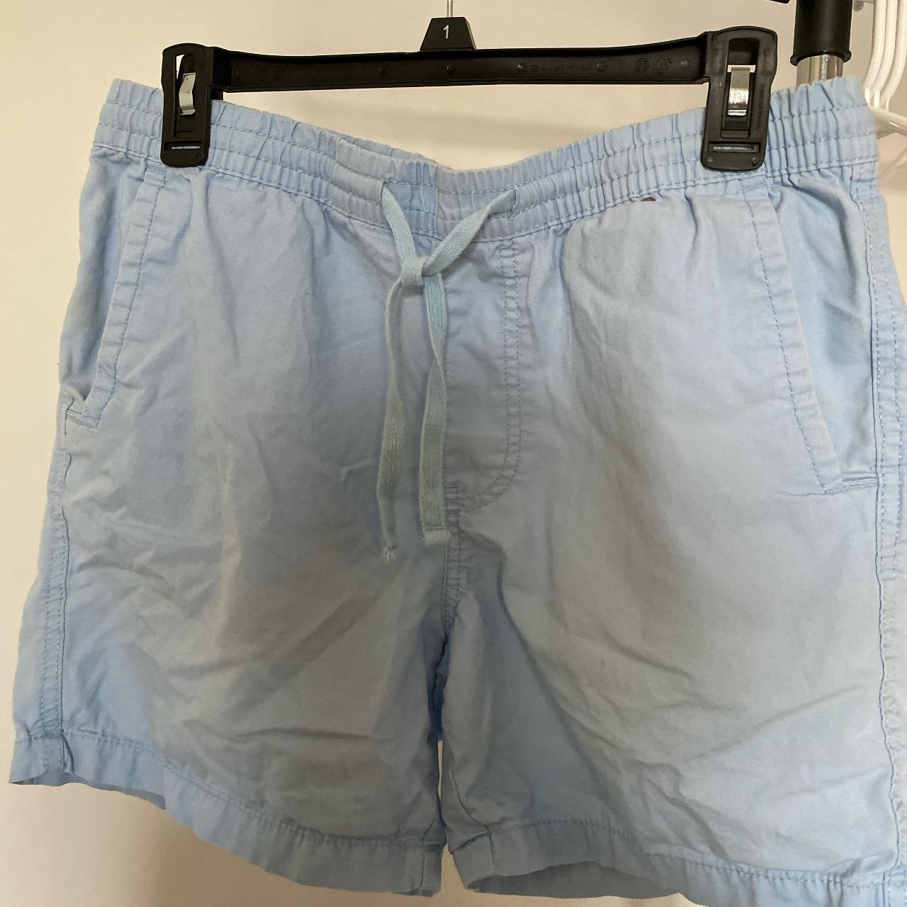 European Primark Men's Light Blue Summer Shorts.... - Depop