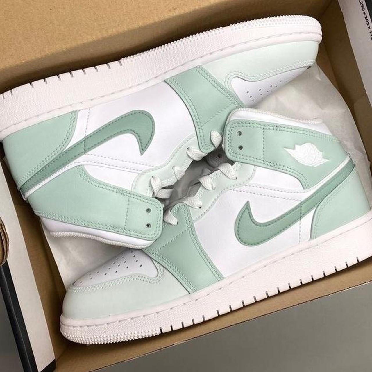 mint green jordans