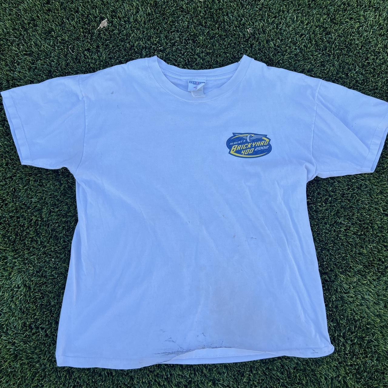 2002 brickyard 400 tee Some small stains Size large - Depop