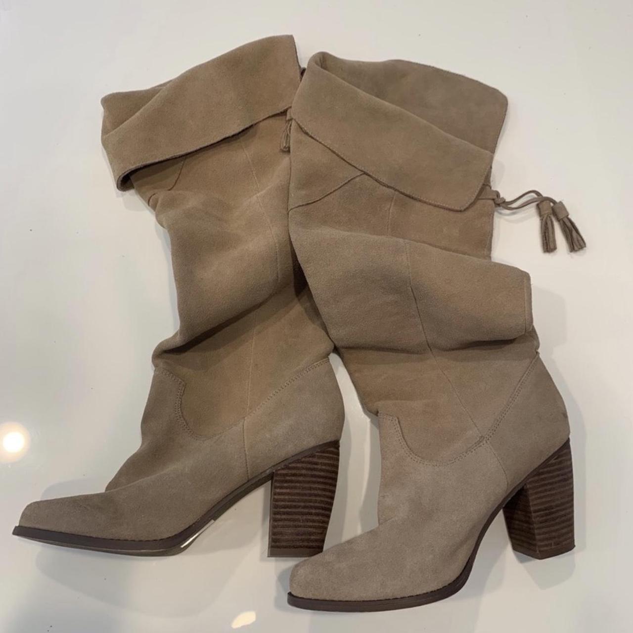 urban outfitters ecote suede tan tall knee Depop