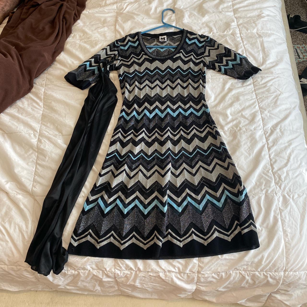 pleated Missoni dress never worn size S - Depop